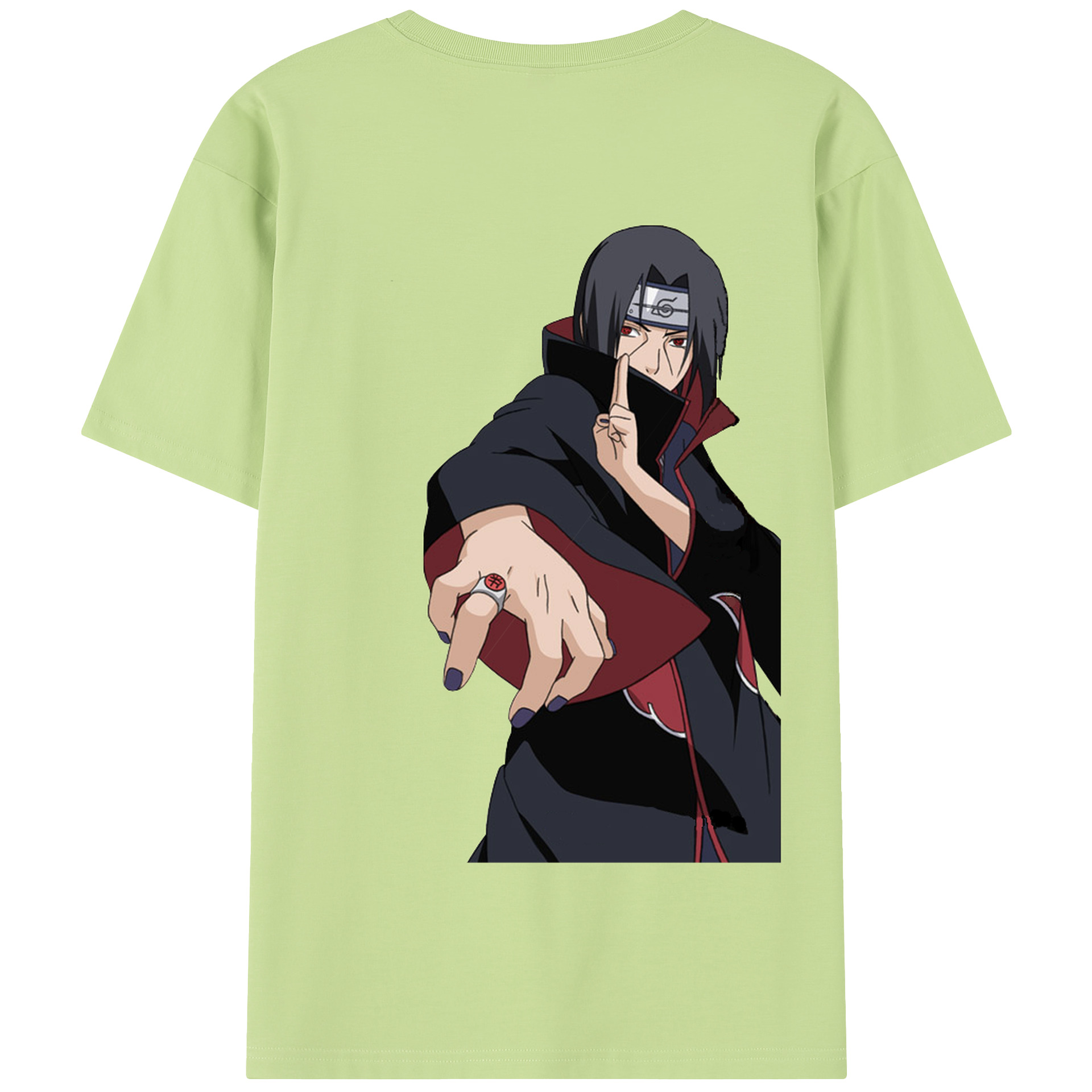 （画像用） NARUTO -ナルト- うちは イタチ Uchiha Itachi 綿100％半袖Tシャツ（背面プリント）
